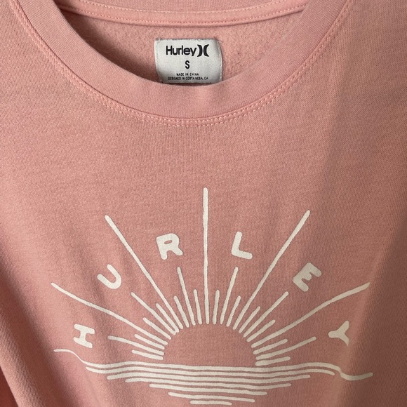 Hurley crew neck peach pink sweater - Picture 4 of 5